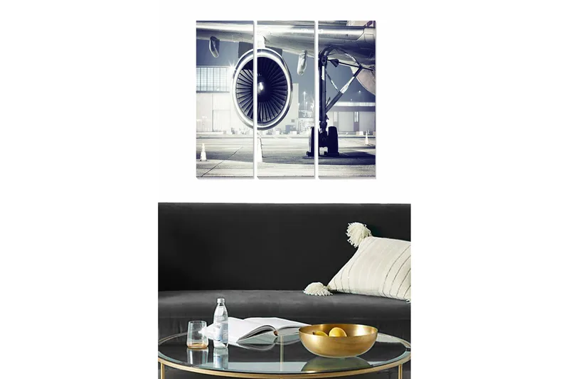 Fototapet 3 stk Flerfarvet, 22x05 cm