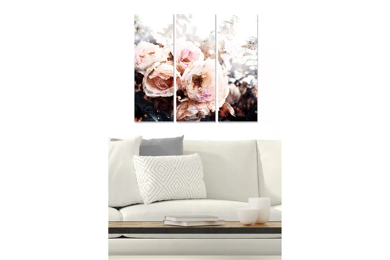 Fototapet 3 stk Flerfarvet, 22x05 cm