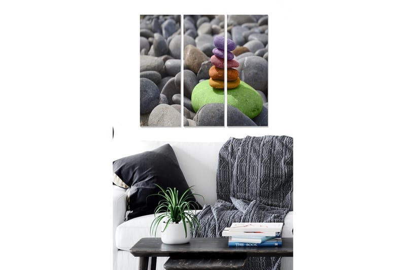 Fototapet 3 stk Flerfarvet, 22x05 cm