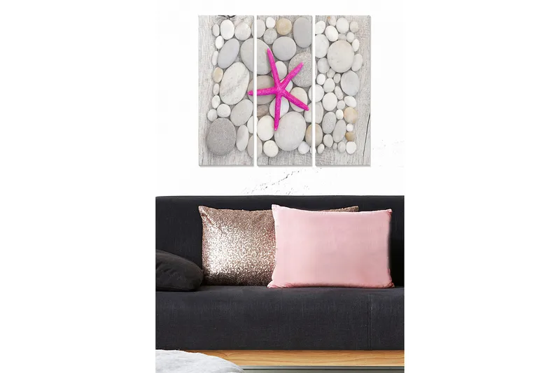 Fototapet 3 stk Flerfarvet, 22x05 cm