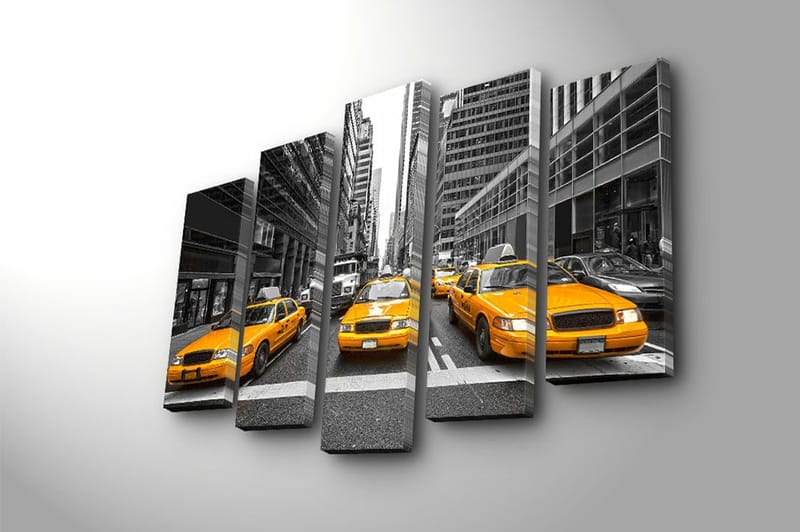 Fototapet 5 stk Flerfarvet - 11x96 cm - Boligtilbehør - Billeder & kunst - Billeder på lærred