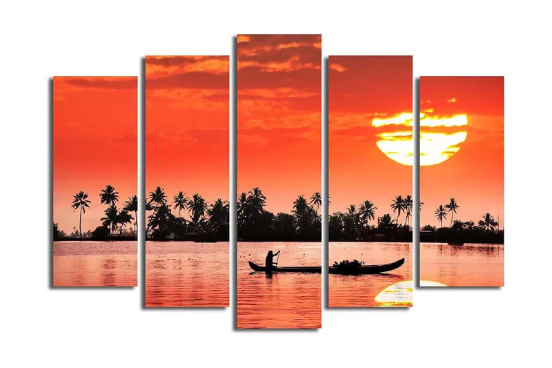 Fototapet 5 stk Flerfarvet, 11x96 cm