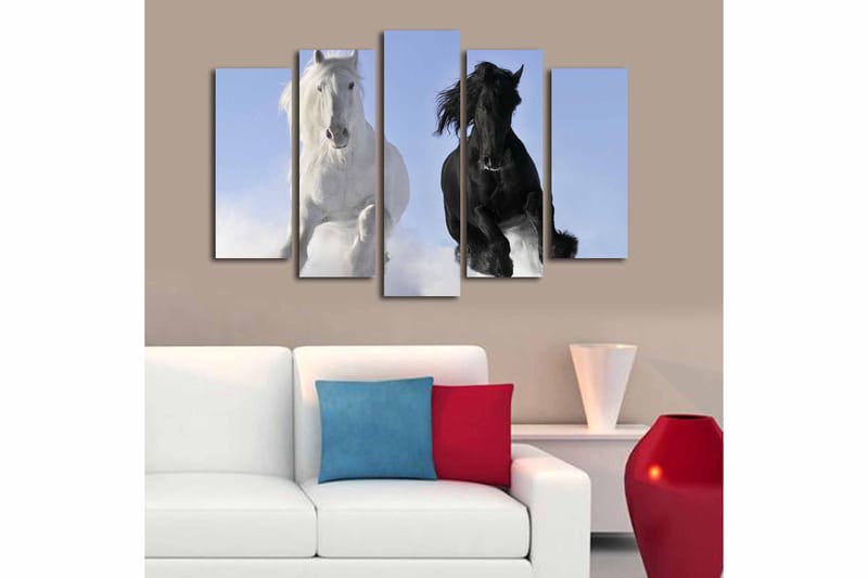 Fototapet 5 stk Flerfarvet - 11x96 cm - Boligtilbehør - Billeder & kunst - Billeder på lærred