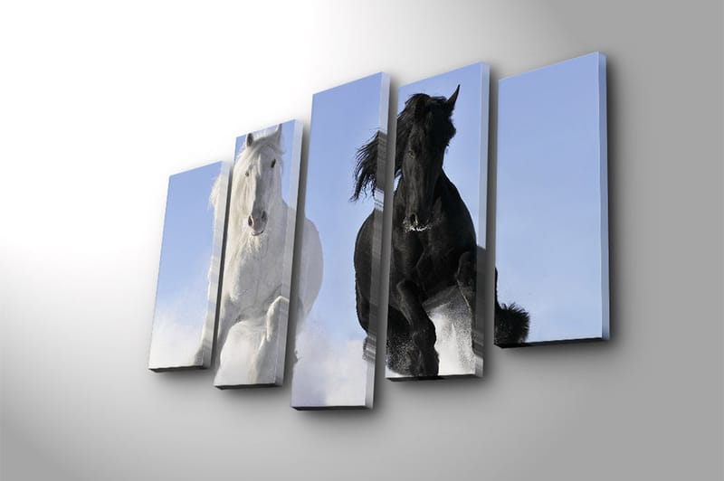 Fototapet 5 stk Flerfarvet - 11x96 cm - Boligtilbehør - Billeder & kunst - Billeder på lærred