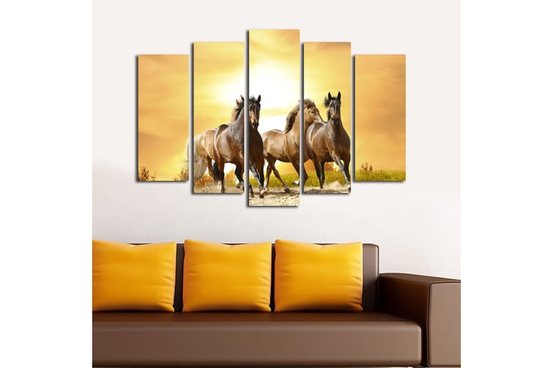 Fototapet 5 stk Flerfarvet - 11x96 cm - Boligtilbehør - Billeder & kunst - Billeder på lærred