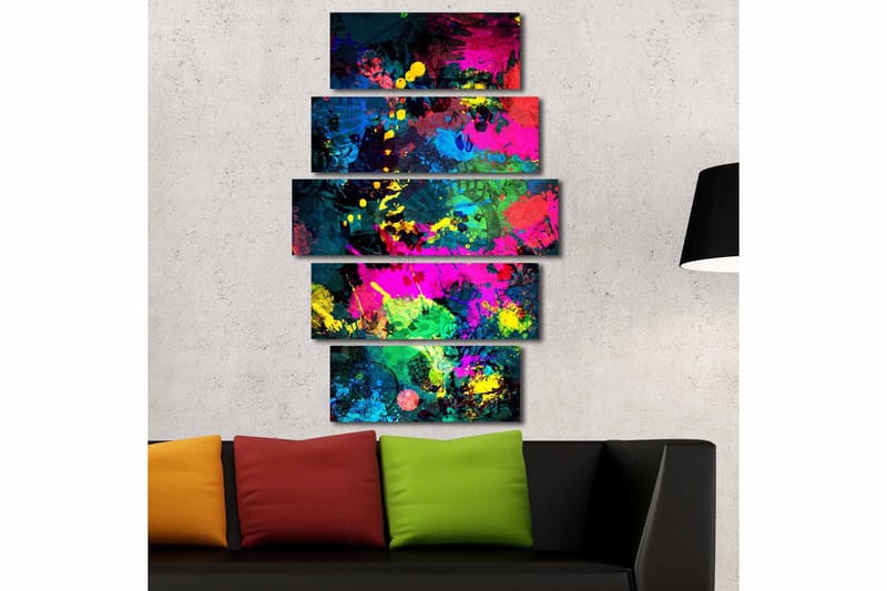 Fototapet 5 stk Flerfarvet - 11x96 cm - Boligtilbehør - Billeder & kunst - Billeder på lærred