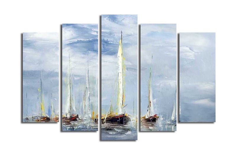 Fototapet 5 stk Flerfarvet - 11x96 cm - Boligtilbehør - Billeder & kunst - Billeder på lærred