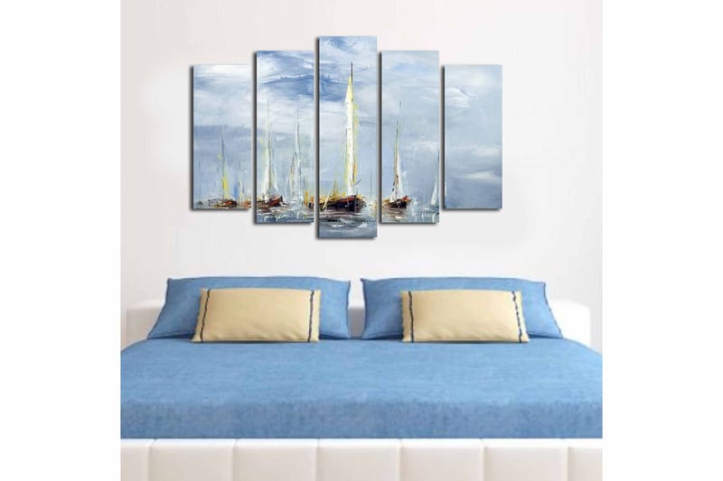 Fototapet 5 stk Flerfarvet - 11x96 cm - Boligtilbehør - Billeder & kunst - Billeder på lærred