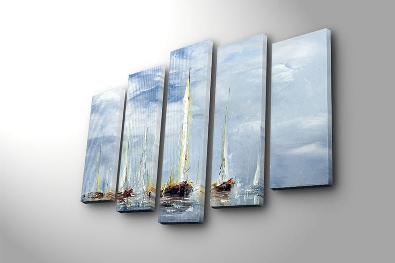 Fototapet 5 stk Flerfarvet - 11x96 cm - Boligtilbehør - Billeder & kunst - Billeder på lærred
