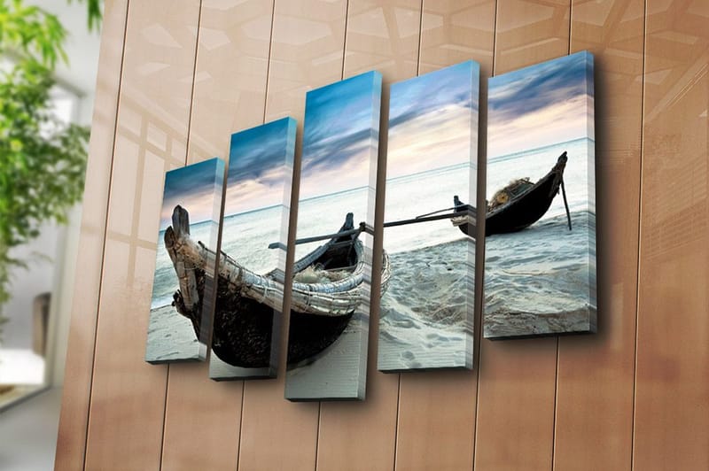 Fototapet 5 stk Flerfarvet - 11x96 cm - Boligtilbehør - Billeder & kunst - Billeder på lærred