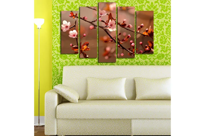 Fototapet 5 stk Flerfarvet - 11x96 cm - Boligtilbehør - Billeder & kunst - Billeder på lærred