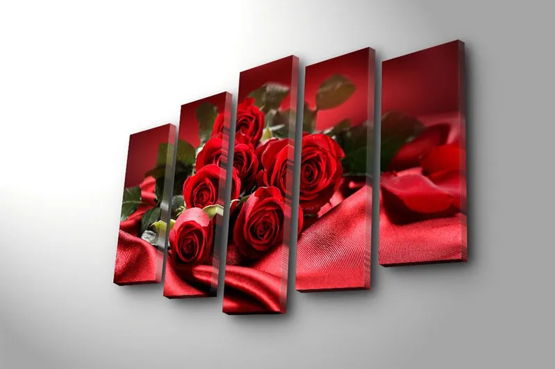 Fototapet 5 stk Flerfarvet - 11x96 cm - Boligtilbehør - Billeder & kunst - Billeder på lærred