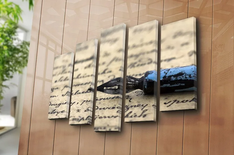 Fototapet 5 stk Flerfarvet - 11x96 cm - Boligtilbehør - Billeder & kunst - Billeder på lærred