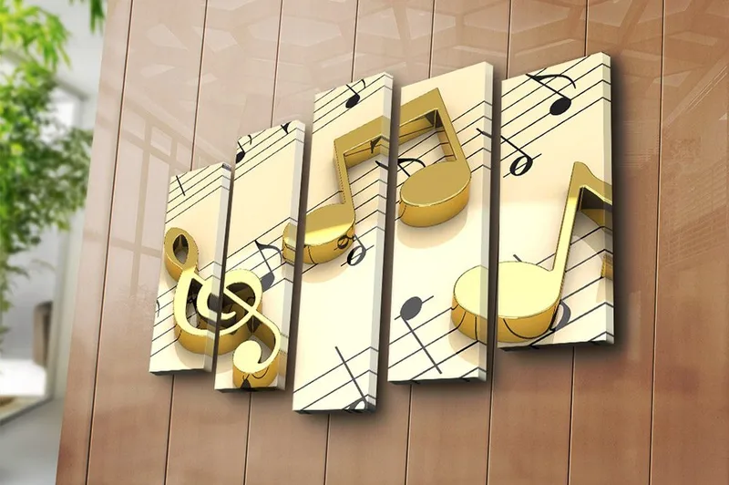 Fototapet 5 stk Flerfarvet - 11x96 cm - Boligtilbehør - Billeder & kunst - Billeder på lærred