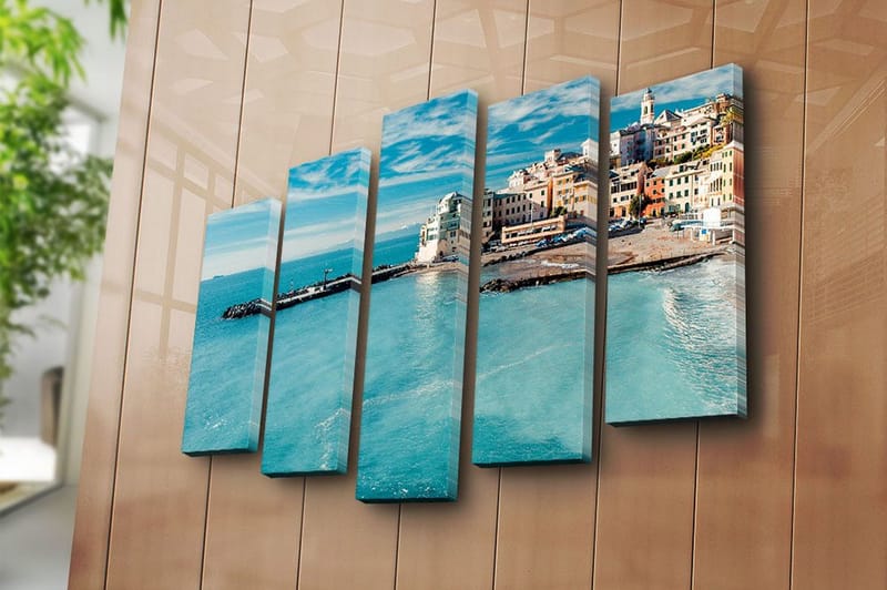 Fototapet 5 stk Flerfarvet - 11x96 cm - Boligtilbehør - Billeder & kunst - Billeder på lærred