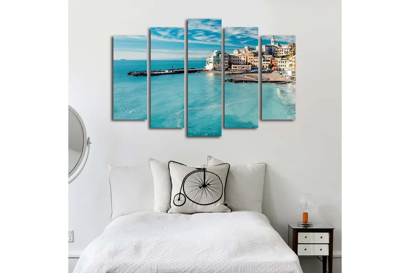 Fototapet 5 stk Flerfarvet - 11x96 cm - Boligtilbehør - Billeder & kunst - Billeder på lærred