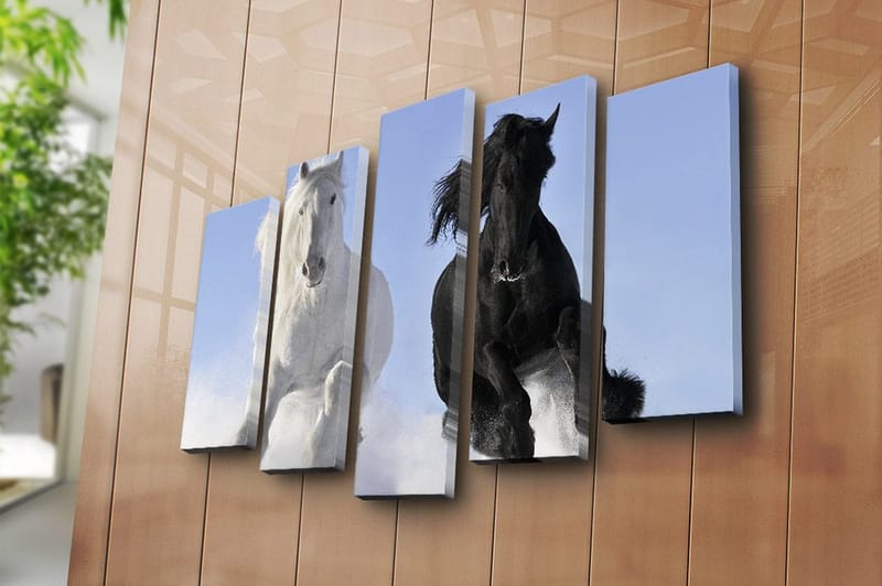 Fototapet 5 stk Flerfarvet - 11x96 cm - Boligtilbehør - Billeder & kunst - Billeder på lærred