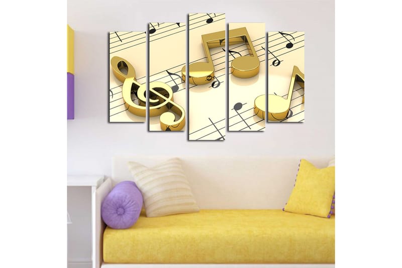 Fototapet 5 stk Flerfarvet - 11x96 cm - Boligtilbehør - Billeder & kunst - Billeder på lærred