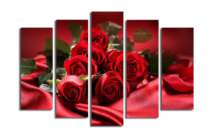 Fototapet 5 stk Flerfarvet, 11x96 cm