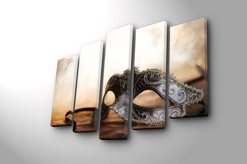 Fototapet 5 stk Flerfarvet - 19x60 cm - Boligtilbehør - Billeder & kunst - Billeder på lærred