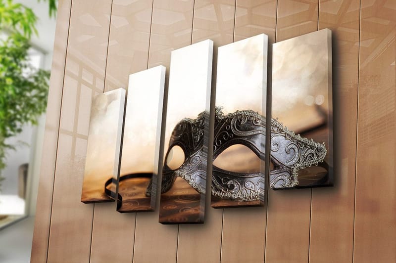 Fototapet 5 stk Flerfarvet - 19x60 cm - Boligtilbehør - Billeder & kunst - Billeder på lærred