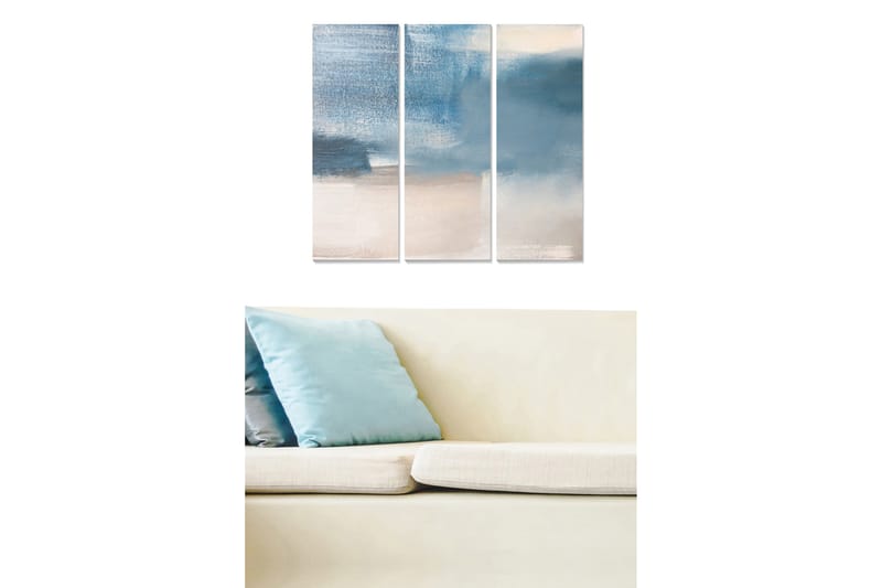 Fototapet Abstrakt 3 stk Flerfarvet - 22x05 cm - Boligtilbehør - Billeder & kunst - Billeder på lærred