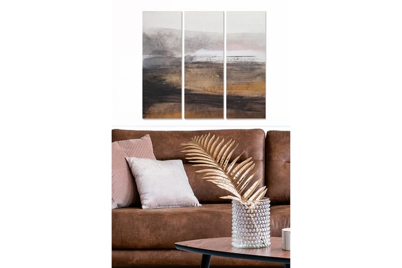 Fototapet Abstrakt 3 stk Flerfarvet - 22x05 cm - Boligtilbehør - Billeder & kunst - Billeder på lærred