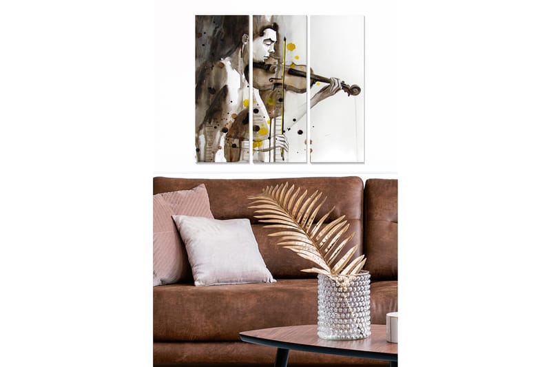 Fototapet Abstrakt 3 stk Flerfarvet - 22x05 cm - Boligtilbehør - Billeder & kunst - Billeder på lærred