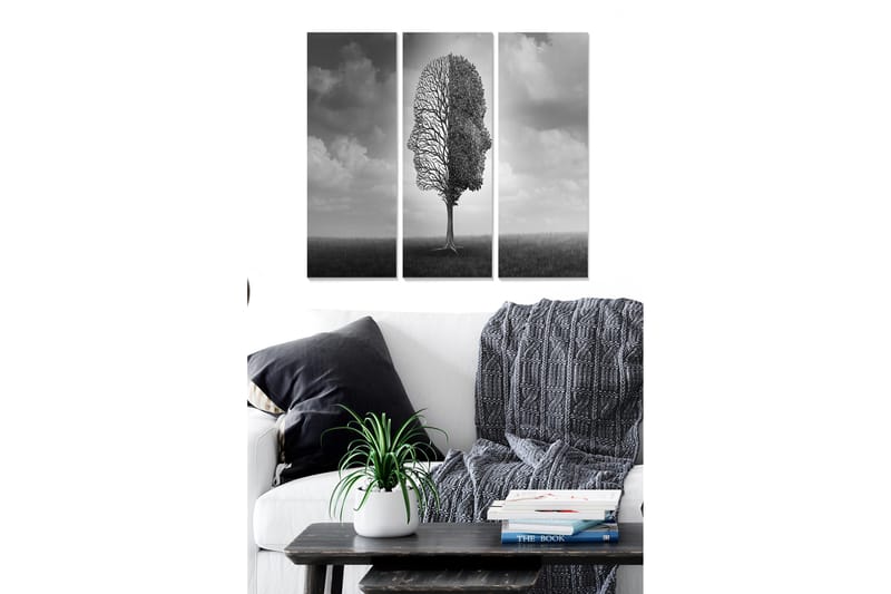 Fototapet Abstrakt 3 stk Flerfarvet - 22x05 cm - Boligtilbehør - Billeder & kunst - Billeder på lærred