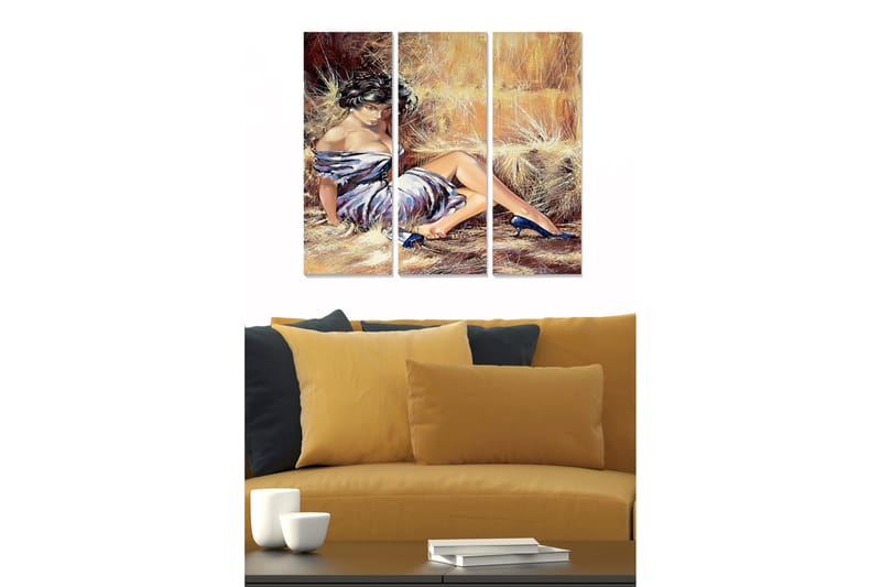 Fototapet Abstrakt 3 stk Flerfarvet - 22x05 cm - Boligtilbehør - Billeder & kunst - Billeder på lærred