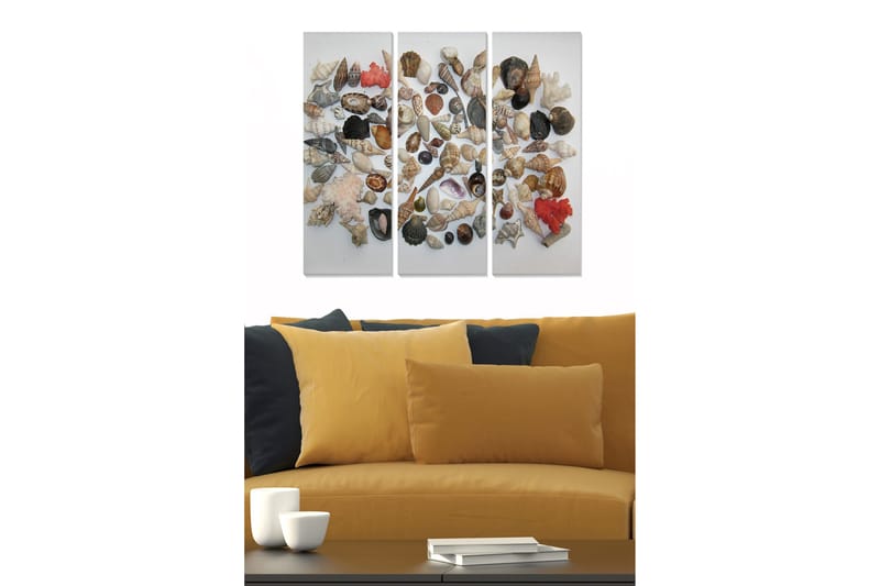 Fototapet Abstrakt 3 stk Flerfarvet, 22x05 cm