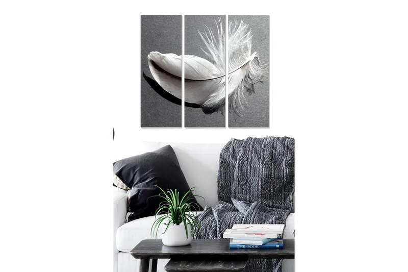 Fototapet Abstrakt 3 stk Flerfarvet, 22x05 cm