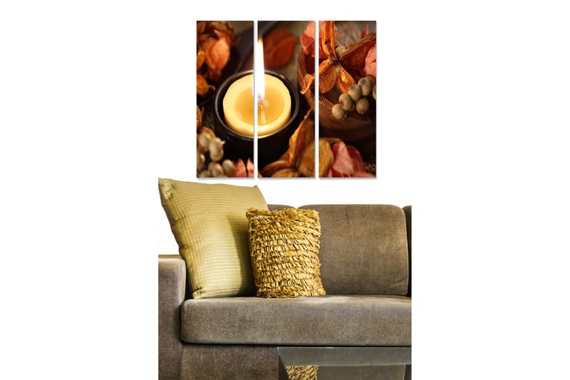 Fototapet Abstrakt 3 stk Flerfarvet, 22x05 cm