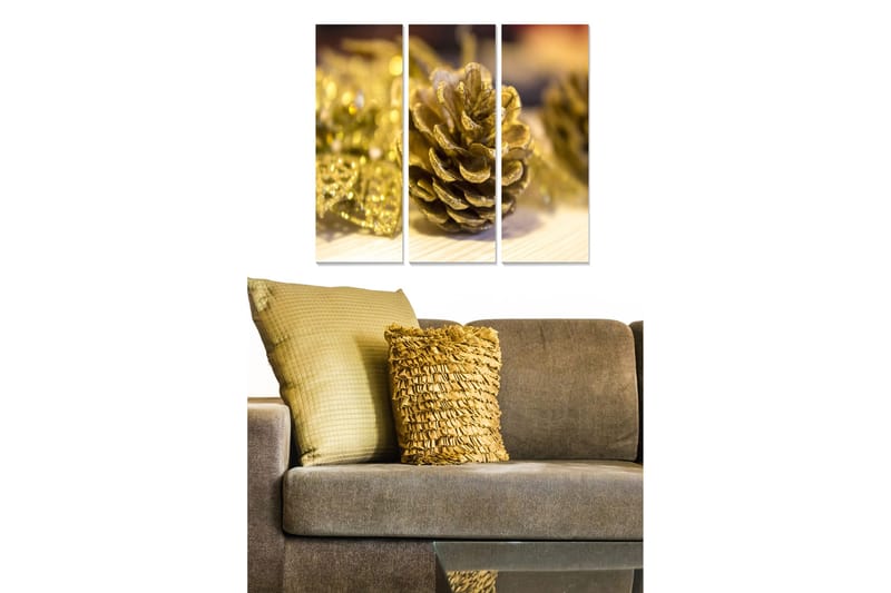 Fototapet Abstrakt 3 stk Flerfarvet, 22x05 cm