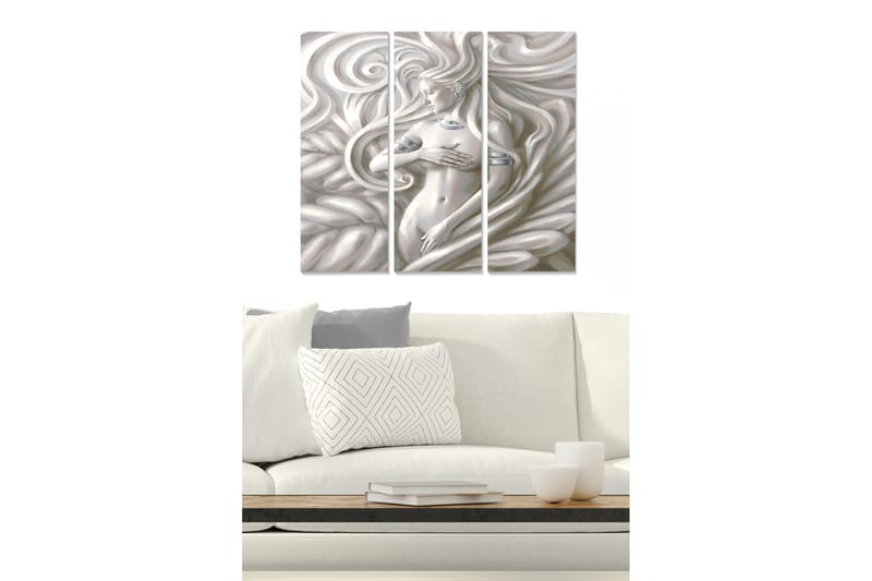 Fototapet Abstrakt 3 stk Flerfarvet, 22x05 cm