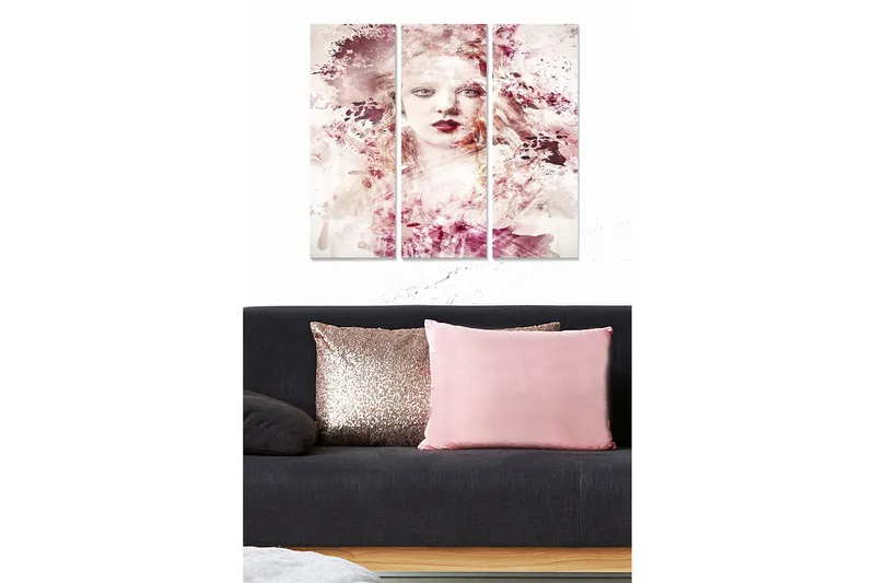 Fototapet Abstrakt 3 stk Flerfarvet, 22x05 cm