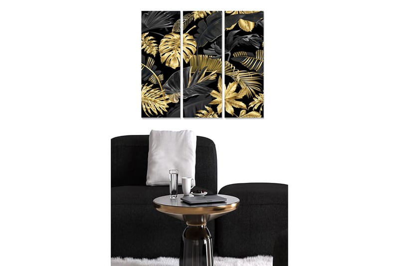 Fototapet Abstrakt 3 stk Flerfarvet, 22x05 cm