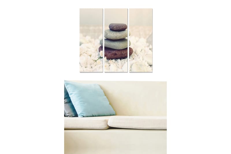 Fototapet Abstrakt 3 stk Flerfarvet, 22x05 cm