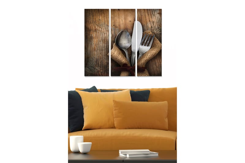 Fototapet Abstrakt 3 stk Flerfarvet, 22x05 cm