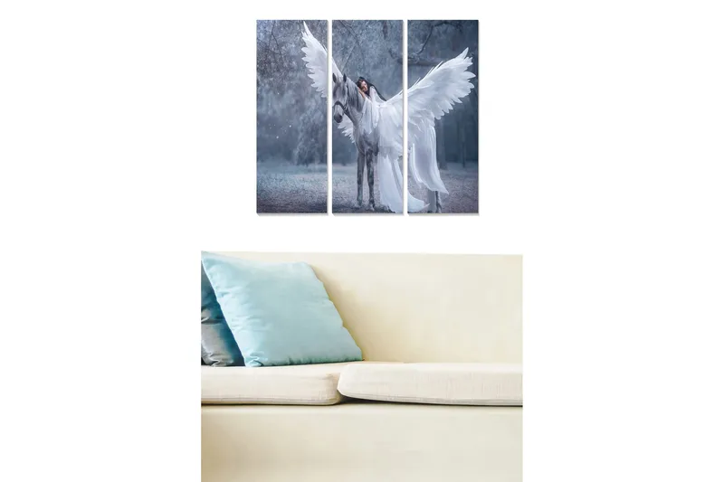 Fototapet Animal 3 stk Flerfarvet, 22x05 cm