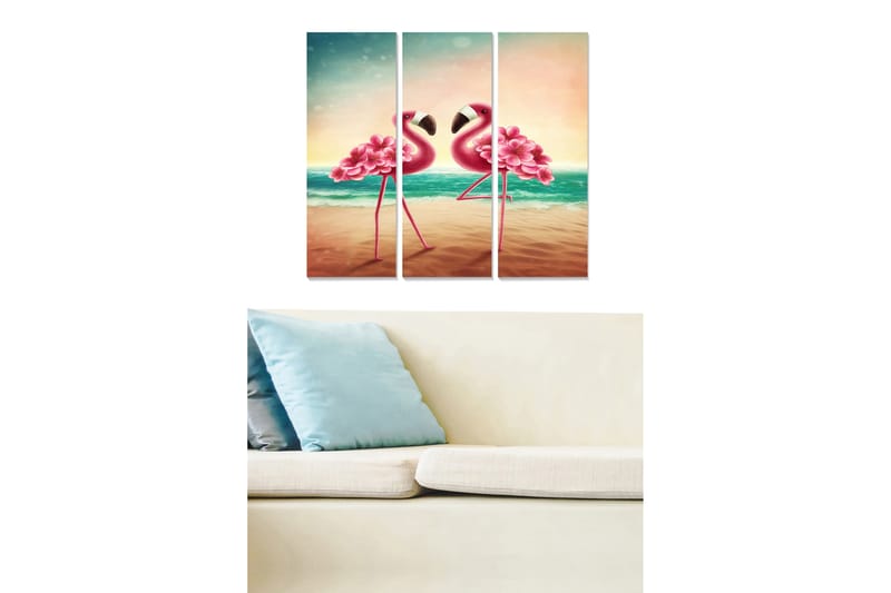 Fototapet Animal 3 stk Flerfarvet - 22x05 cm - Boligtilbehør - Billeder & kunst - Billeder på lærred