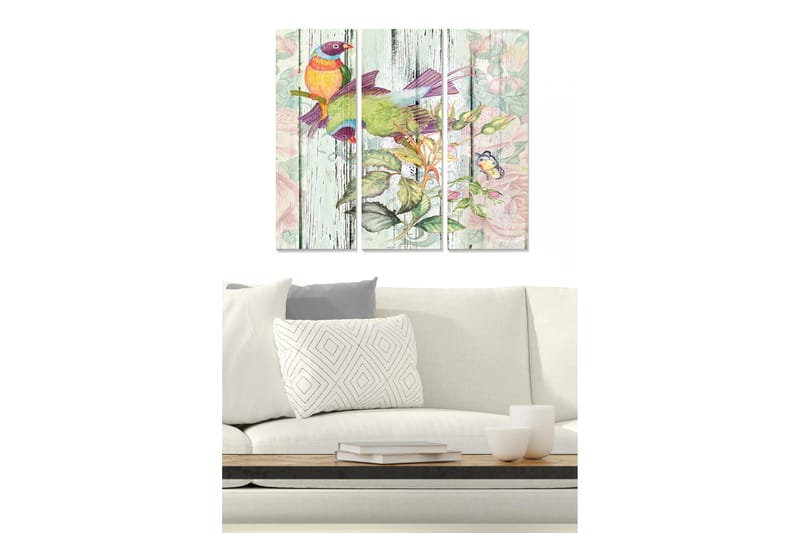 Fototapet Animal 3 stk Flerfarvet, 22x05 cm