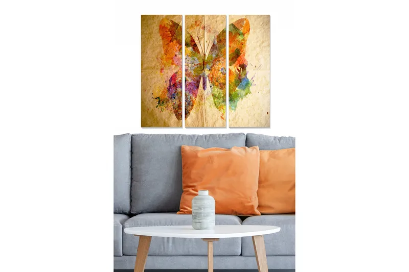 Fototapet Animal 3 stk Flerfarvet, 22x05 cm