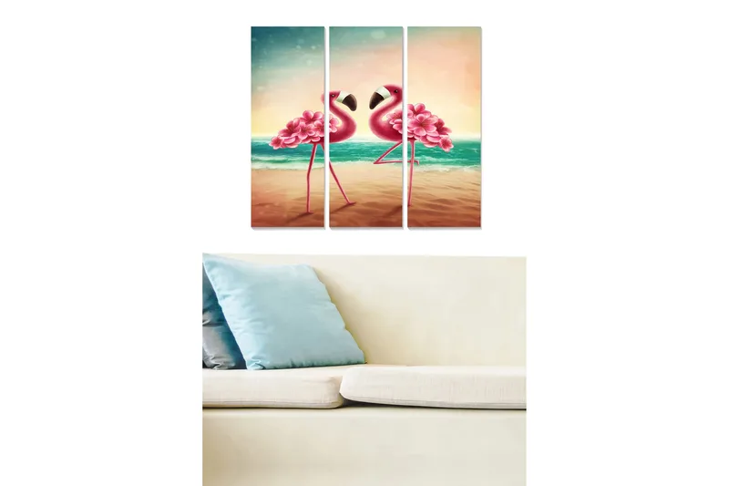 Fototapet Animal 3 stk Flerfarvet, 22x05 cm