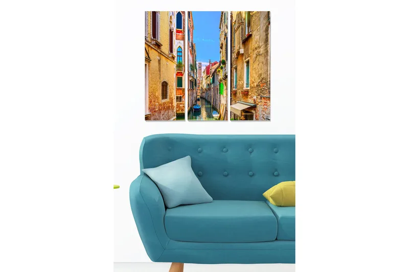 Fototapet City 3 stk Flerfarvet, 22x05 cm