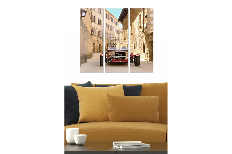 Fototapet City 3 stk Flerfarvet, 22x05 cm