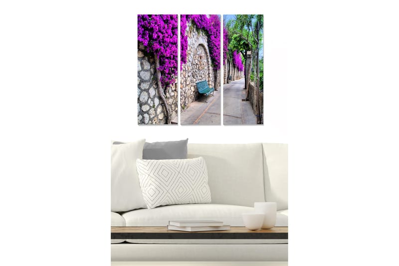 Fototapet City 3 stk Flerfarvet, 22x05 cm