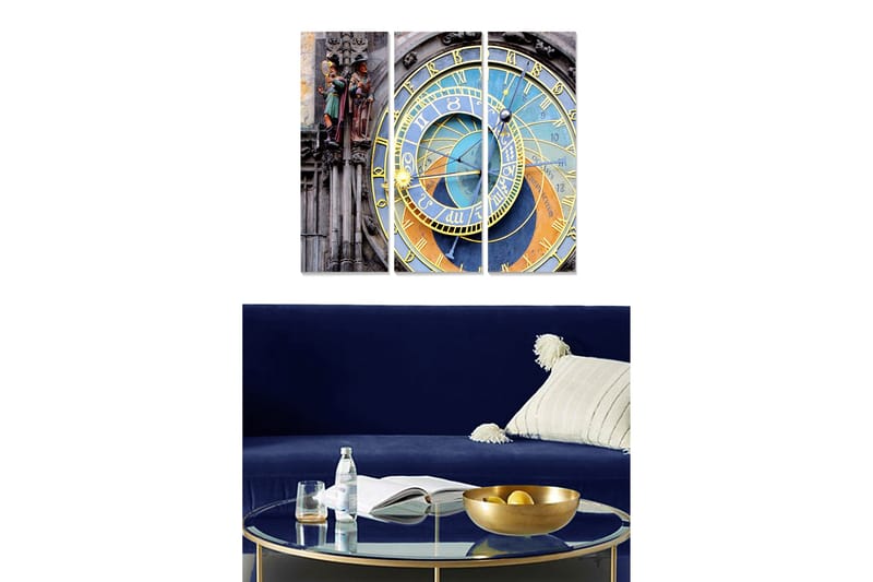 Fototapet City 3 stk Flerfarvet, 22x05 cm