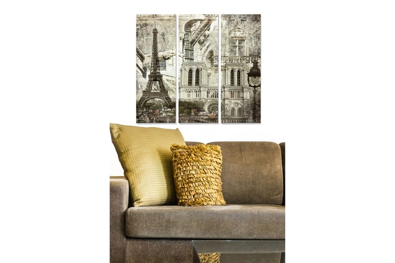 Fototapet City 3 stk Flerfarvet, 22x05 cm