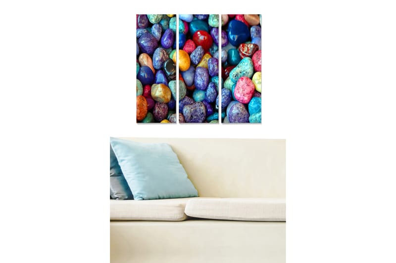 Fototapet Colorful 3 stk Flerfarvet - 22x05 cm - Boligtilbehør - Billeder & kunst - Billeder på lærred